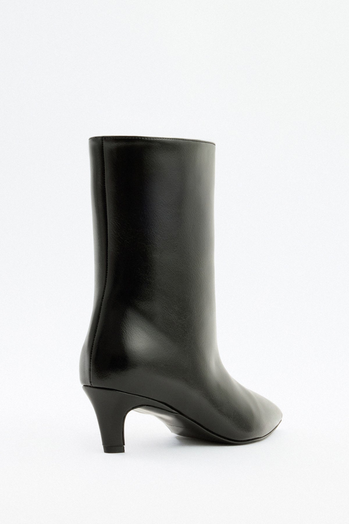 Florence Leather Ankle Boots - Black