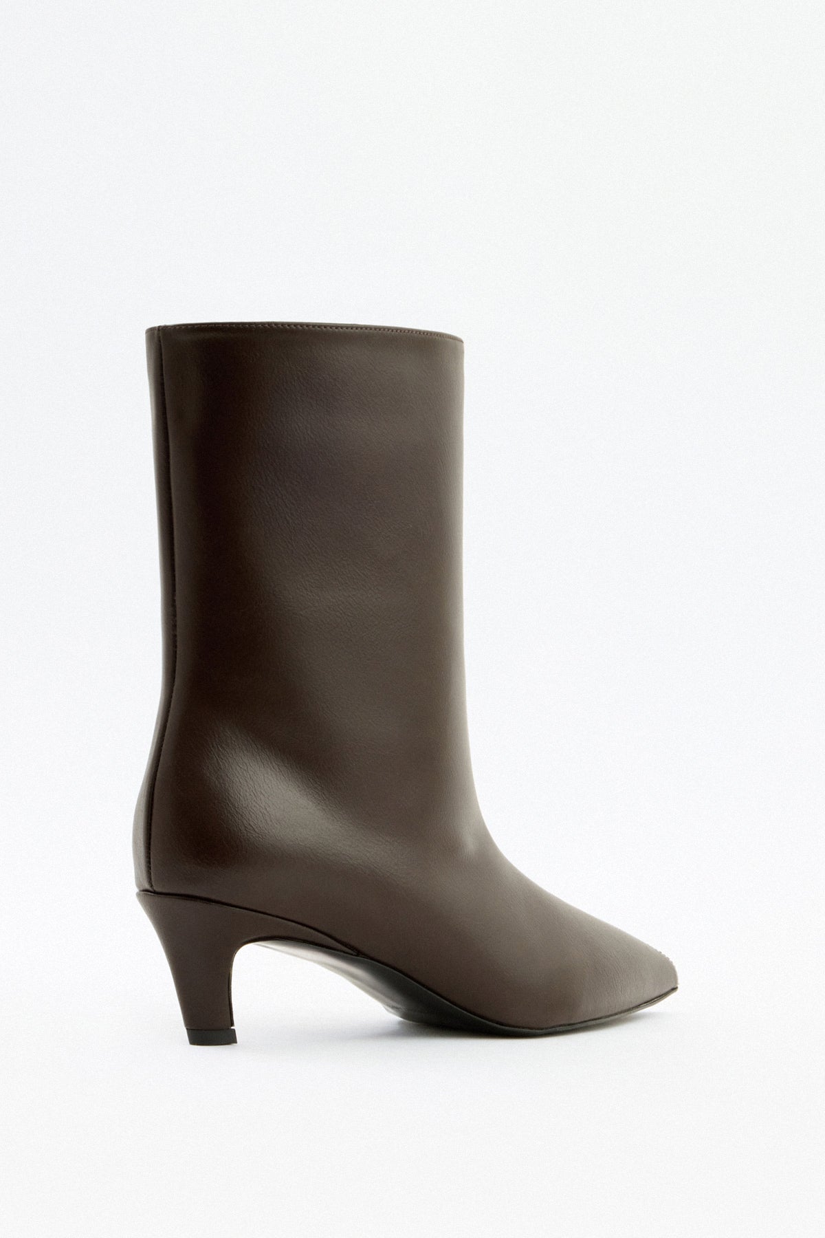 Florence Leather Ankle Boots - Dark Brown