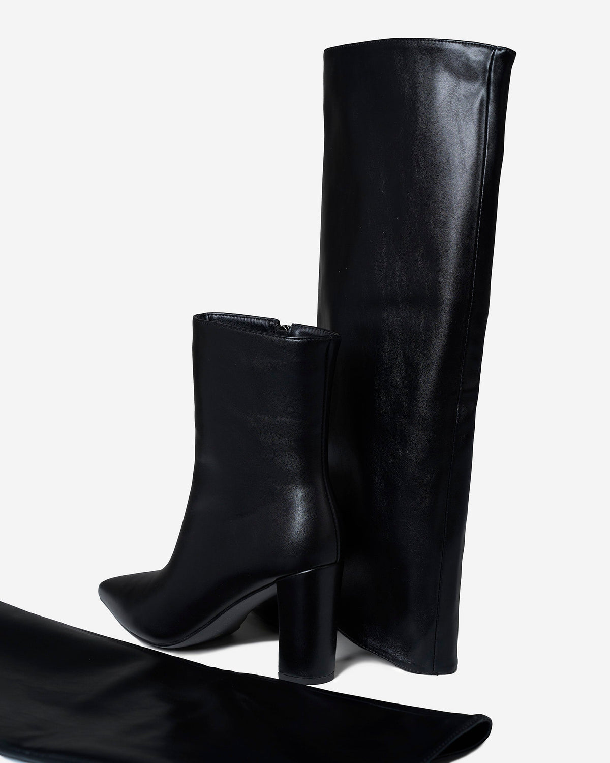 Rowan Convertible Knee & Ankle Boots - Black