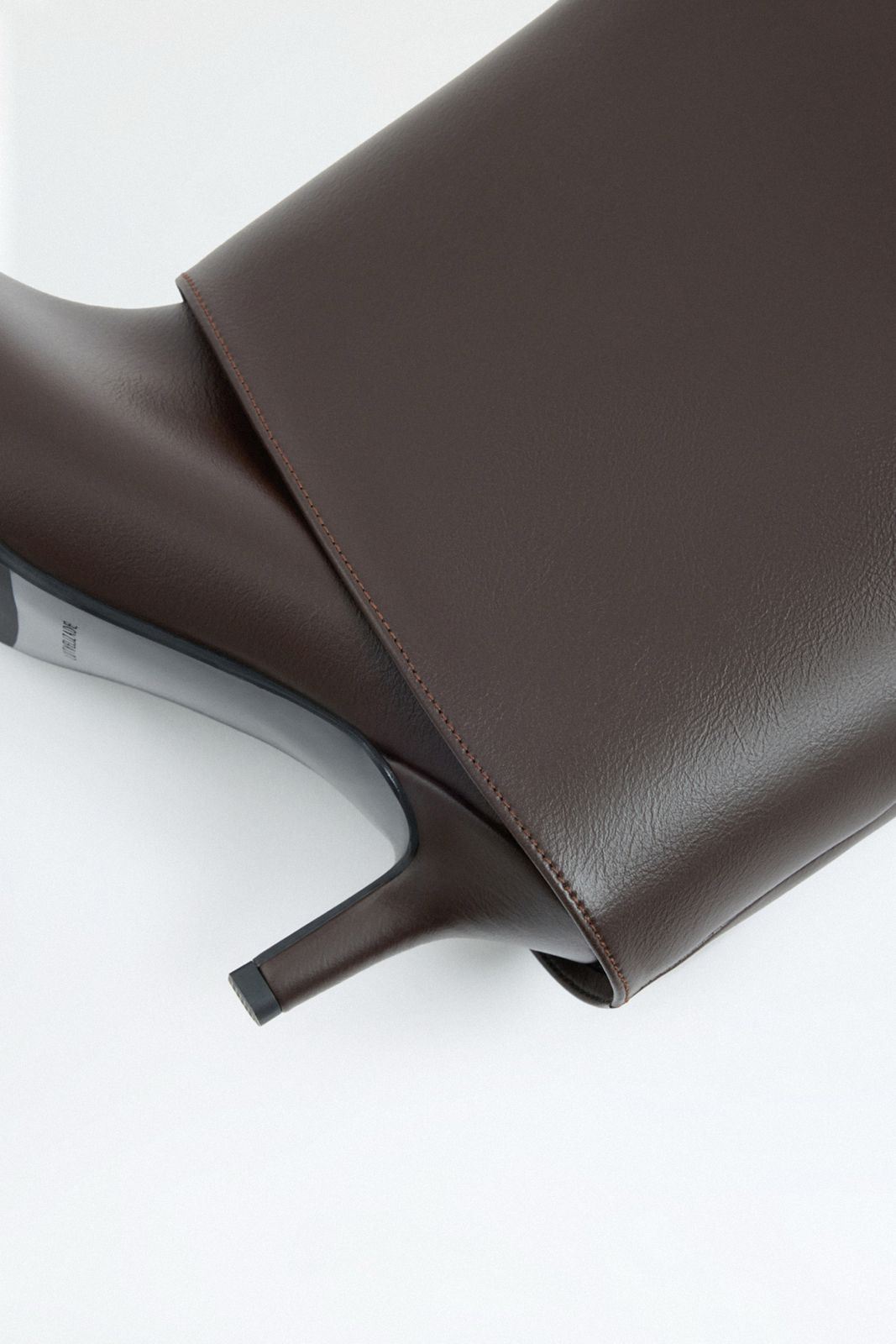 Margot Leather Knee-High Boots - Dark Brown