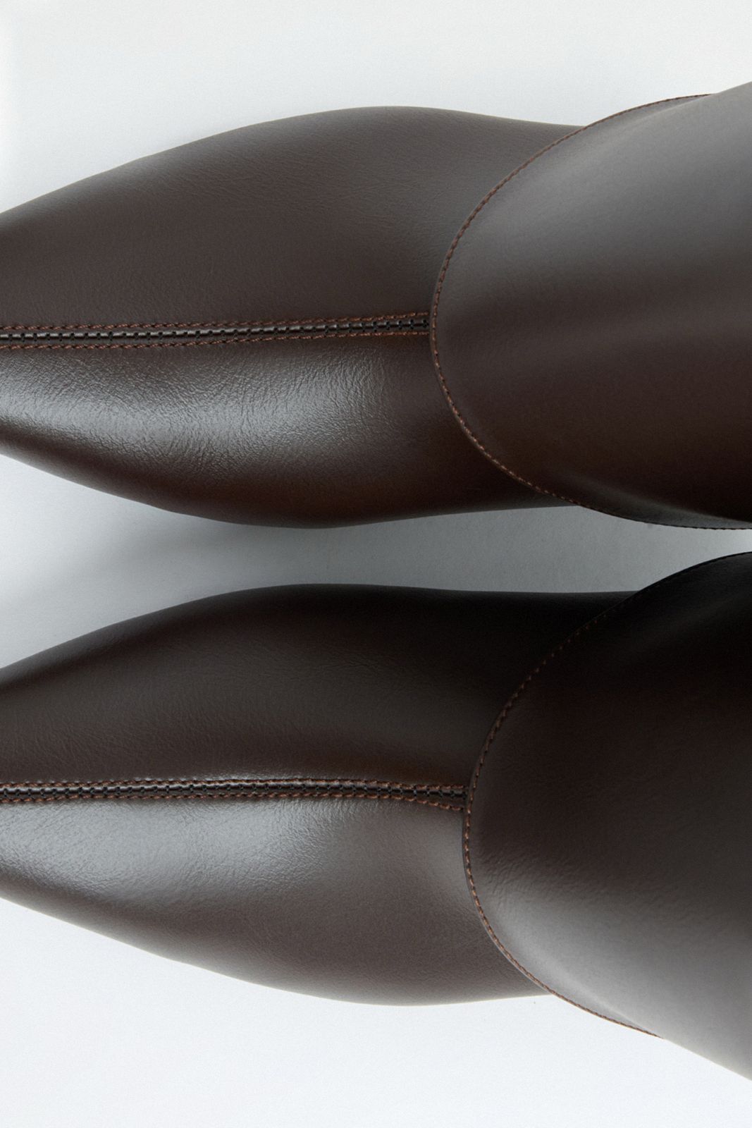 Margot Leather Knee-High Boots - Dark Brown