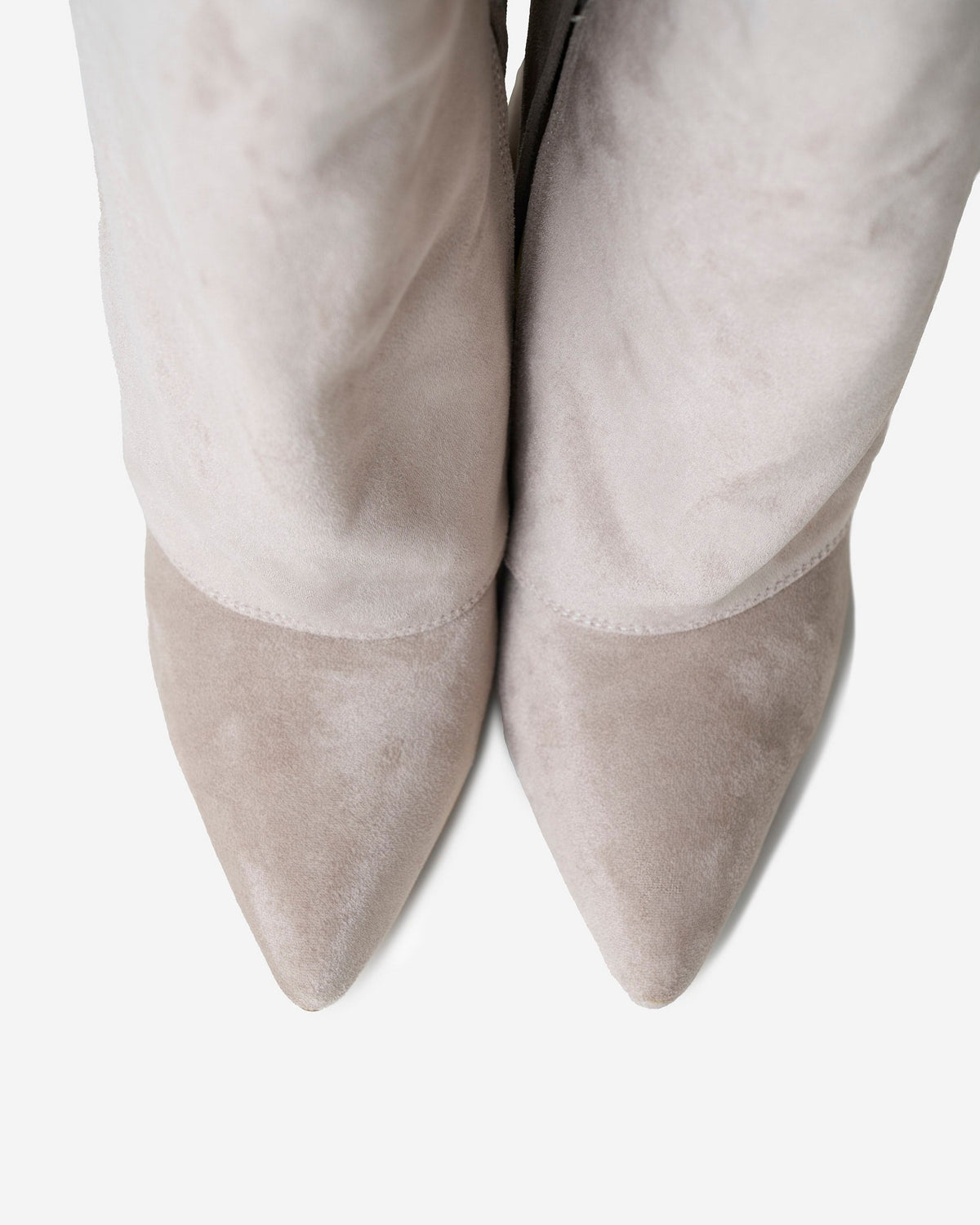 Siena Suede Knee-High Boots - Taupe