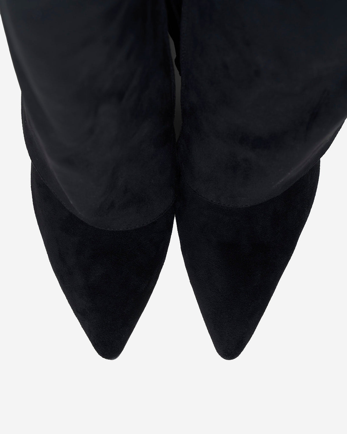 Siena Suede Knee-High Boots - Black